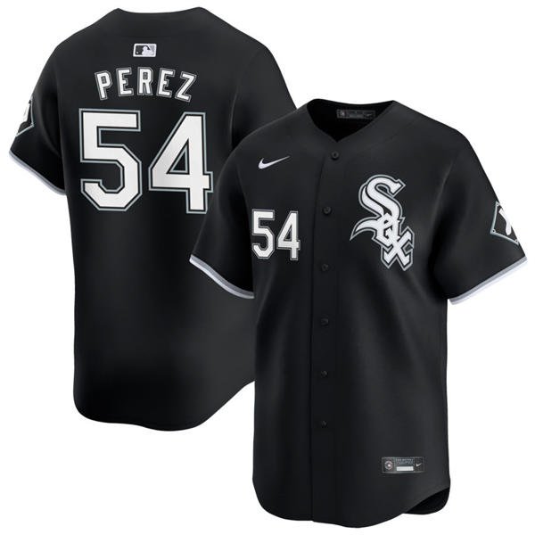 Mens Chicago White Sox #54 Martin Perez Nike Black Alternate Limited Jersey