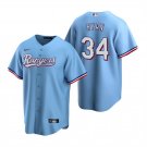 Mens Womens Youth Texas Rangers #34 Nolan Ryan Cool Jersey Light Blue