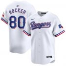 Kumar Rocker Texas Rangers Home Limited Jersey White