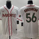 Mexico Baseball #56 Randy Arozarena White 2026 World Baseball Classic Jersey White