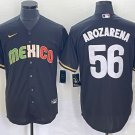 Mexico Baseball #56 Randy Arozarena White 2026 World Baseball Jersey Black