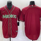 Men's Mexico Baseball 2026 World Baseball Cup Blank Jersey Red