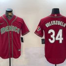 Men's 2026 Mexico World Player Cup Jersey Red #34 Fernando Valenzuela