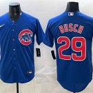 Men's Chicago Cubs #29 Michael Busch Royal Cool Base Stitched Baseball Jersey