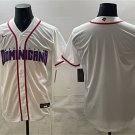 Men's Dominican Republic Baseball Blank White 2026 World Baseball Classic Home Jersey
