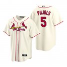 St. Louis Cardinals #5 Albert Pujols Cool Baseball Jersey Cream