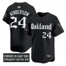 Rickey Henderson Jersey #24 Oakland Athletics Gothic East Bay Edition