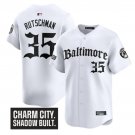 Adley Rutschman Jersey #35 Baltimore Orioles Gothic Harbor Edition White