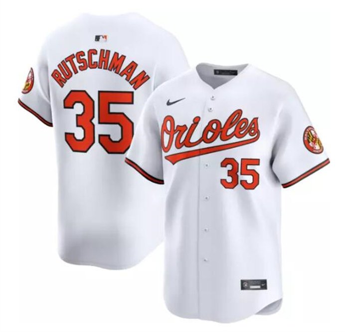 Baltimore Orioles #35 Adley Rutschman White Cool Baseball Jersey