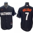 Baltimore Orioles #7 Jackson Holliday Number Black 2023 City Connect Jersey