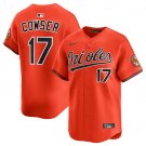 Men's Baltimore Orioles #17 Colton Cowser Number Orange Cool Baseball Jersey