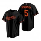 Men's Baltimore Orioles #5 Brooks Robinson Black Cool Baseball Jersey