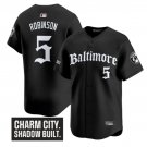Brooks Robinson Jersey #5 Baltimore Orioles Gothic Harbor Edition Black