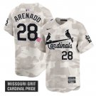 Nolan Arenado Jersey #28 St. Louis Cardinals 2025 Armed Forces Day Vapor