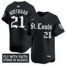 Lars Nootbaar Jersey #21 St. Louis Cardinals Gothic Legacy Edition Vapor Stitched Black