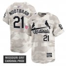Lars Nootbaar Jersey #21 St. Louis Cardinals 2025 Armed Forces Day Vapor