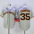 Mens Womens Youth Giants #35 Brandon Crawford Cool Baseball Jersey Gray
