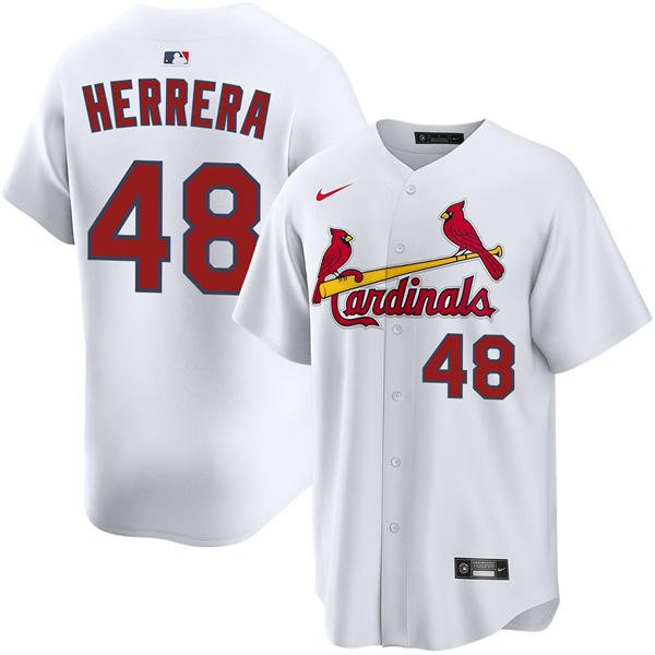 Men's STL #48 Ivan Herrera White Home Limited Jersey