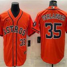 Astros #35 Justin Verlander Cool Baseball Jersey orange