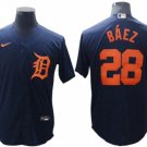 Detroit Tigers #28 Javier Baez Navy Cool Base Jersey