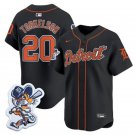 Detroit Tigers #20 Spencer Torkelson Black With Patch Cool Base Stitched Baseball Jersey