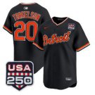 Spencer Torkelson Jersey #20 Detroit Tigers 2026 Alternate Limited Stitched Black