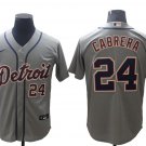 Any Size Tigers #24 Miguel Cabrera Cool Base Jersey gray