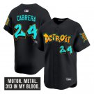Miguel Cabrera Jersey #24 Detroit Tigers Graffiti Motor City Edition Black
