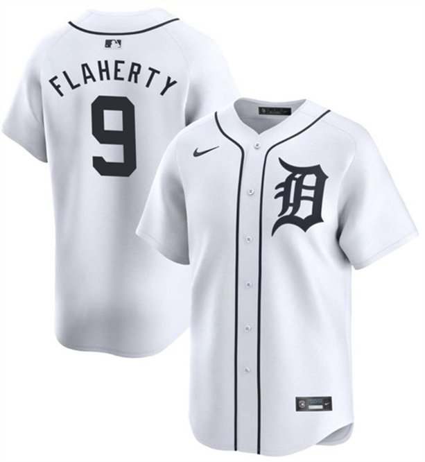 Detroit Tigers #9 Jack Flaherty White 2024 Home Baseball Jersey