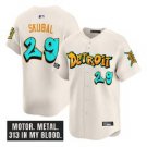Tarik Skubal Jersey #29 Detroit Tigers Graffiti Motor City Edition Cream