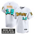 Tarik Skubal Jersey #29 Detroit Tigers Graffiti Motor City Edition White