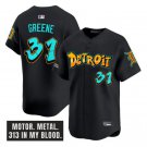 Riley Greene Jersey #31 Detroit Tigers Graffiti Motor City Edition Black