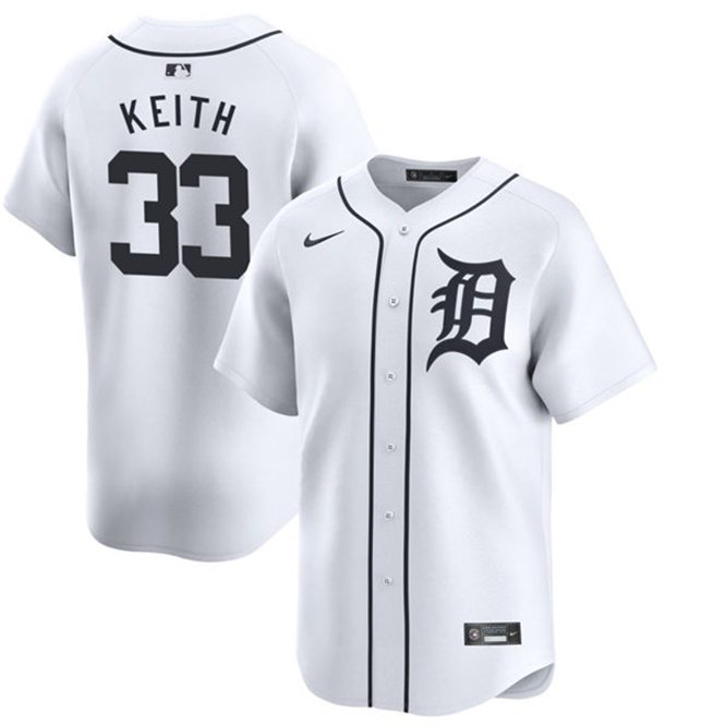 Detroit Tigers #33 Colt Keith White Cool Base Stitched Baseball Jersey