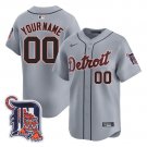 Custom Detroit Tigers Jersey Name Number Baseball Stitched Cool Grey
