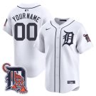 Custom Detroit Tigers Jersey Name Number Baseball Stitched Cool White