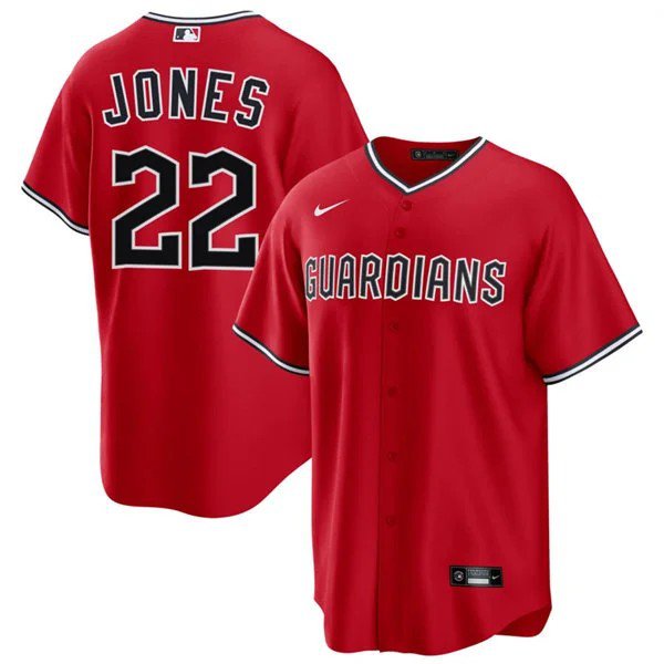 Mens CLE #22 Nolan Jones Red Alternate Limited Player Jersey