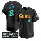 Ian Happ Jersey #8 Chicago Cubs Graffiti North Side Edition Stitched Black