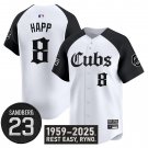 Ian Happ Jersey #8 Chicago Cubs Gothic North Side Edition Vapor Limited Stitched