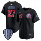 Seiya Suzuki Jersey #27 Chicago Cubs Blue Alternate Vapor Premier Black