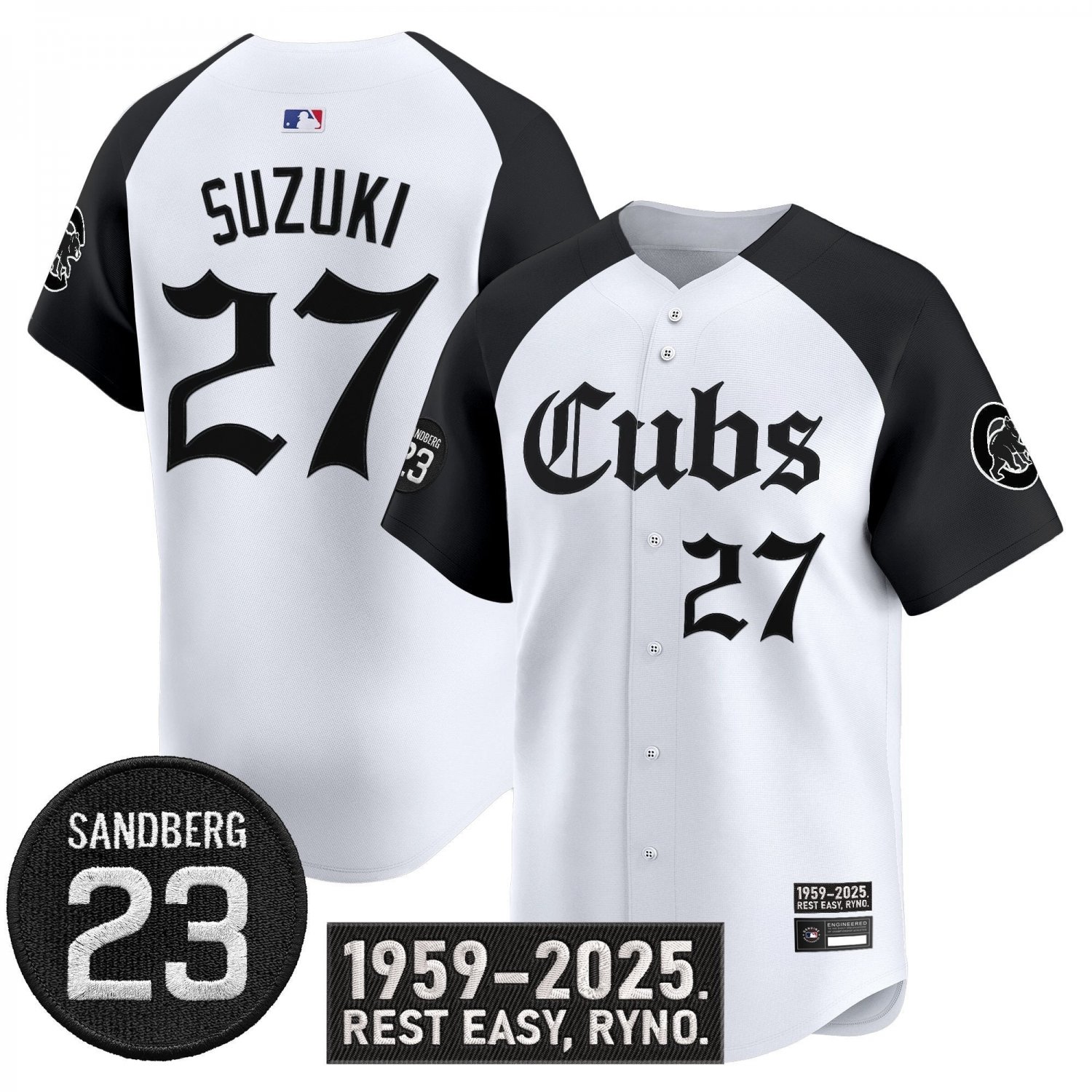 Seiya Suzuki Jersey #27 Chicago Cubs Gothic North Side Edition Vapor Limited Stitched