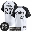Seiya Suzuki Jersey #27 Chicago Cubs Gothic North Side Edition Vapor Limited Stitched