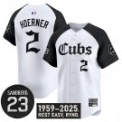 Nico Hoerner Jersey #2 Chicago Cubs Gothic North Side Edition Vapor Limited Stitched