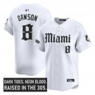 Andre Dawson Jersey #8 Chicago Cubs Gothic North Side Edition Vapor White