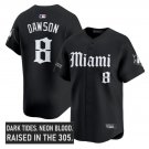 Andre Dawson Jersey #8 Chicago Cubs Gothic North Side Edition Vapor Black