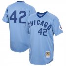 Men's Chicago Cubs #42 Bruce Sutter Blue Mitchell & Ness Road 1976 Stitched Jersey