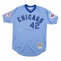 Men's Chicago Cubs #42 Bruce Sutter Blue Mitchell & Ness Road 1976 Stitched Jersey