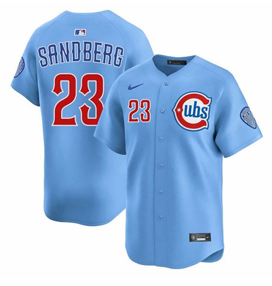 CHC #23 Ryne Sandberg Nike Blues Alternate Limited Jersey