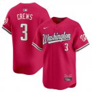 Dylan Crews Jersey #3 Washington Nationals Vapor Limited All Stitched Pink