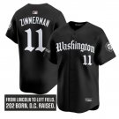 Ryan Zimmerman Jersey #11 Washington Nationals Gothic Capitol Edition Stitched Black