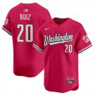 Keibert Ruiz Jersey #20 Washington Nationals Vapor Limited All Stitched Pink